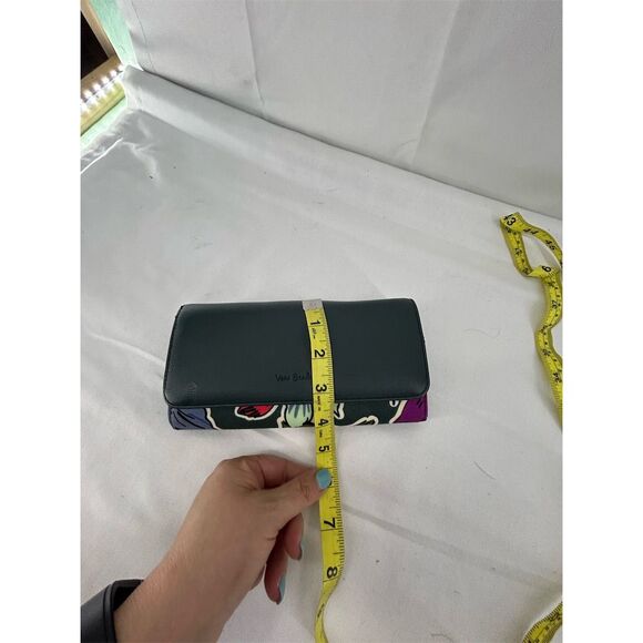 Vera Bradley Audrey RFID Wallet Falling Flowers Green Trifold Floral Women's - Picture 9 of 10